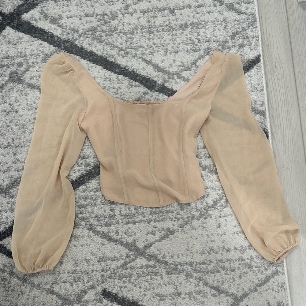 Wilfred Blush Puff Sleeve Blouse